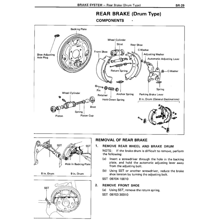 TOYOTA COROLLA FR AE86 (1984-1987) SERVICE WORKSHOP MANUAL