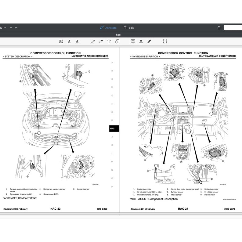 INFINITI QX70 (2013-2017) SERVICE WORKSHOP MANUAL