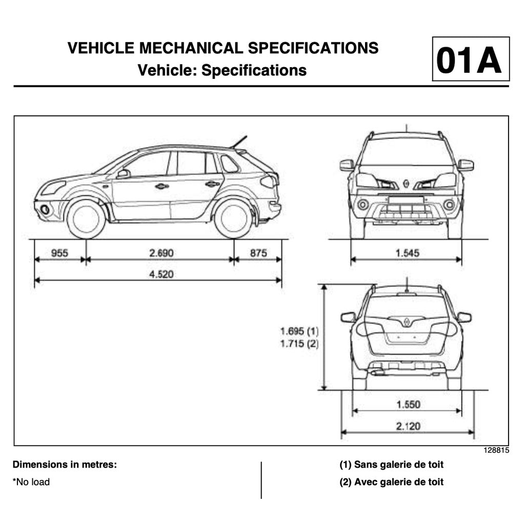 RENAULT KOLEOS X45 (2007-2016) SERVICE WORKSHOP MANUAL