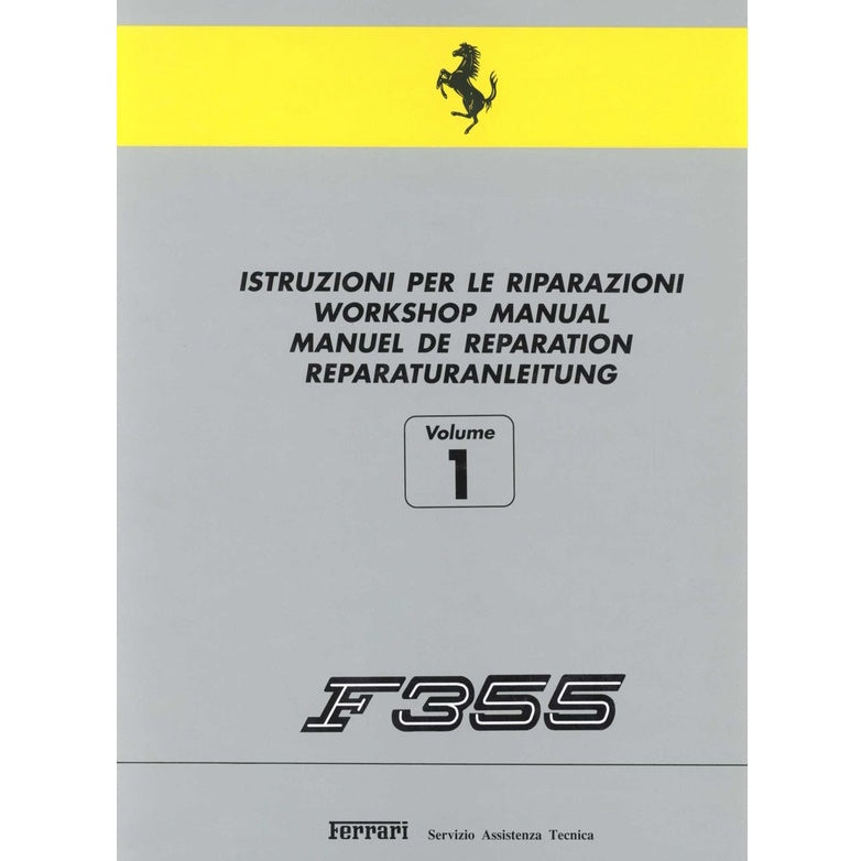 FERRARI F355/ F129 (1995-1999) SERVICE WORKSHOP MANUAL + PARTS CATALOGUE