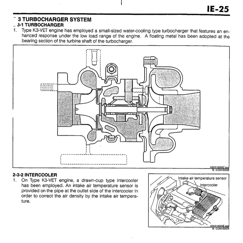 DAIHATSU ENGINE K3-VE/VE2/VET SERVICE MANUAL