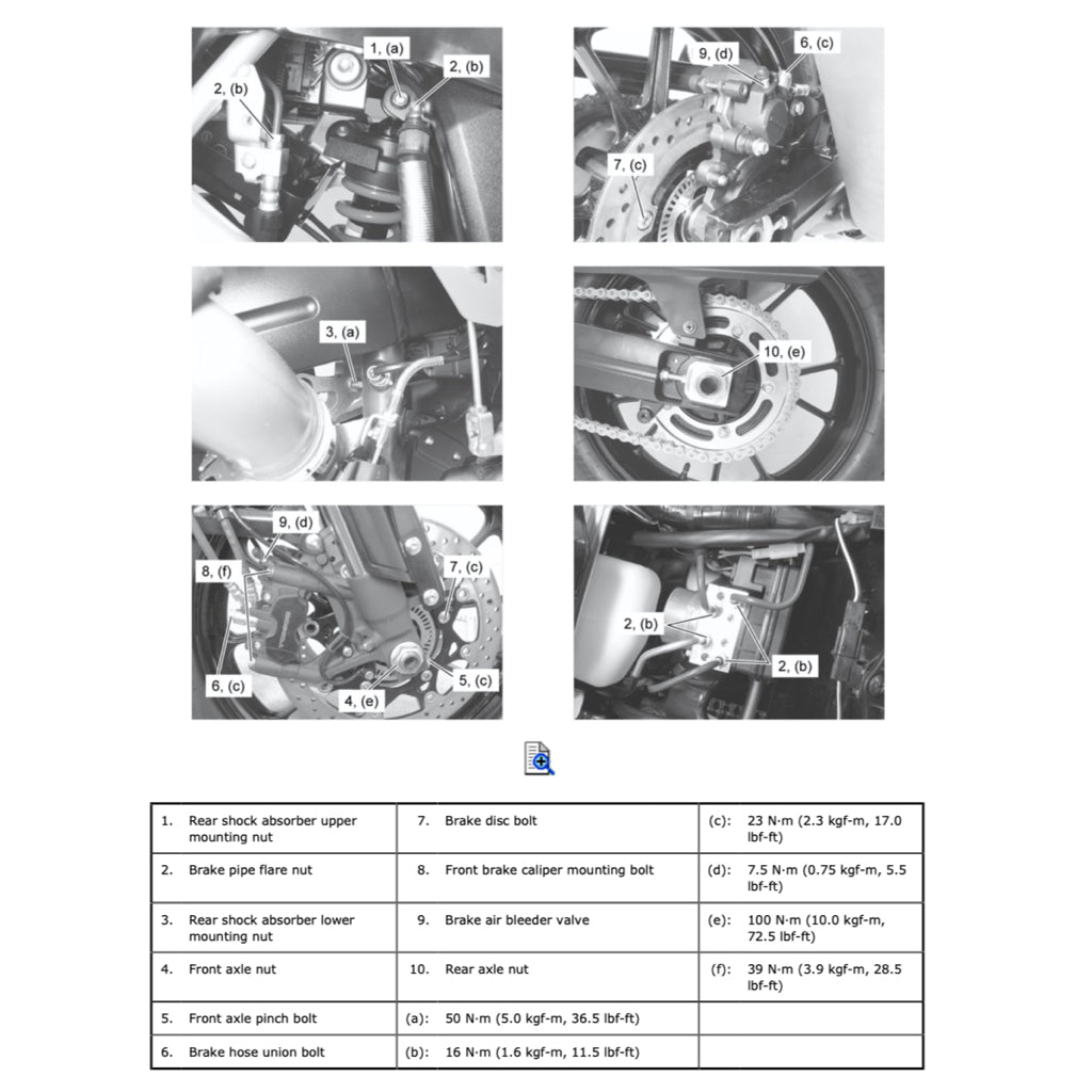 SUZUKI V STORM V STROM VSTROM DL1000 "L4" (2014-2019) SERVICE WORKSHOP MANUAL + PARTS CATALOGUE + OWNER'S MANUAL
