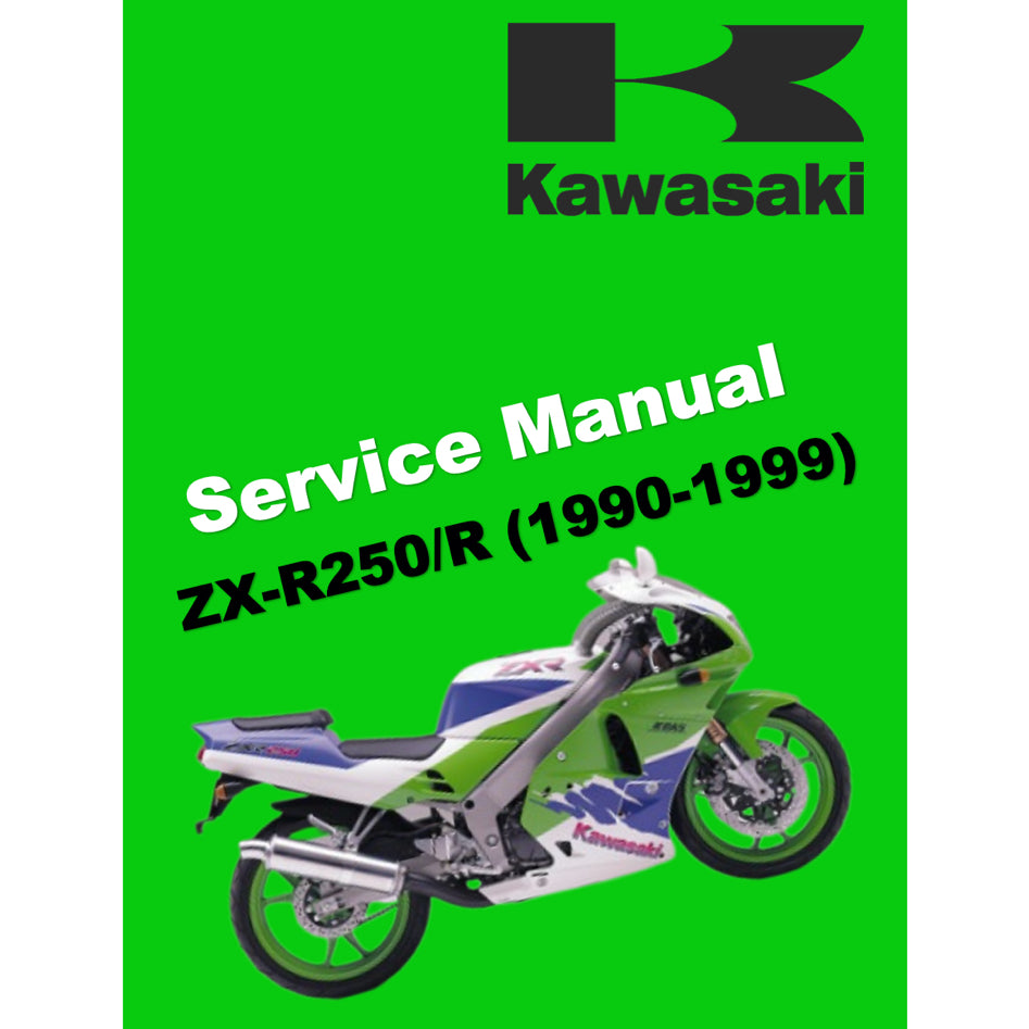 KAWASAKI ZX-R 250 (1990-1999) SERVICE WORKSHOP MANUAL + PARTS CATALOGUE + OWNER'S MANUAL