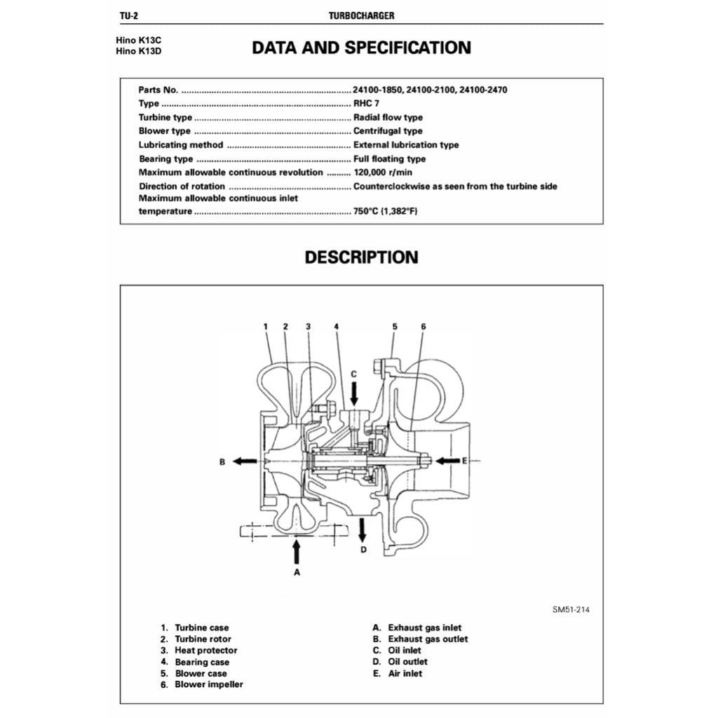 HINO ENGINE K13C-T/K13D-T WORKSHOP SERVICE REPAIR MANUAL