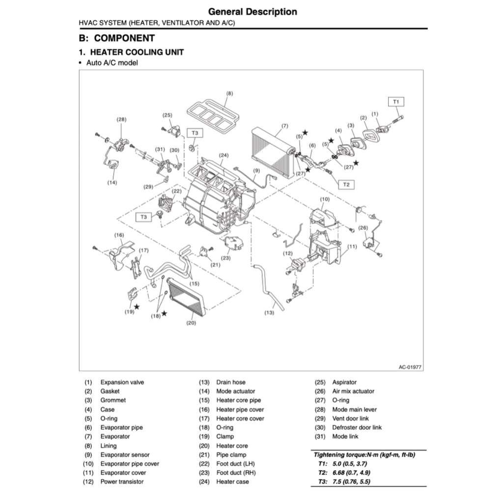 SUBARU IMPREZA GE/GH (2008-2011) SERVICE WORKSHOP MANUAL