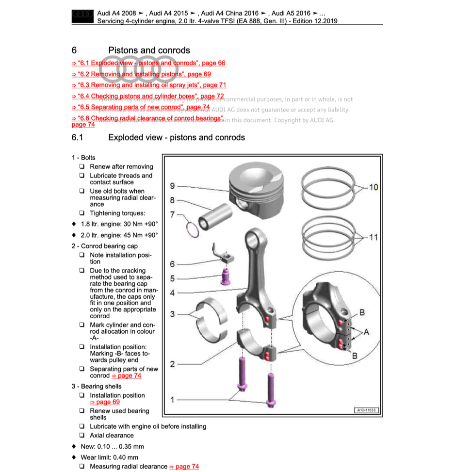 Audi Q5 8R (2008-2017) FACTORY SERVICE WORKSHOP MANUAL