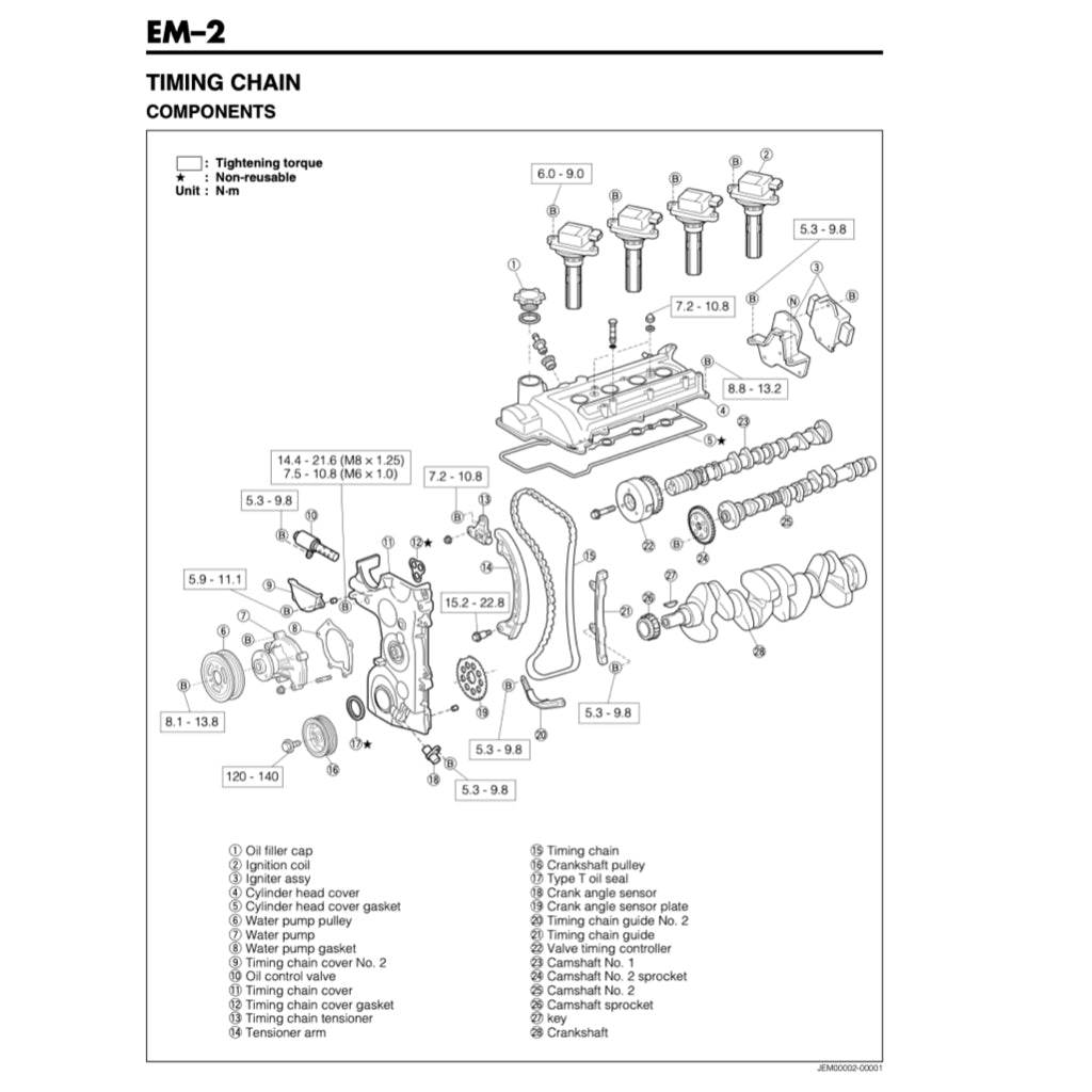 DAIHATSU ENGINE K3-VE/VE2/VET SERVICE MANUAL