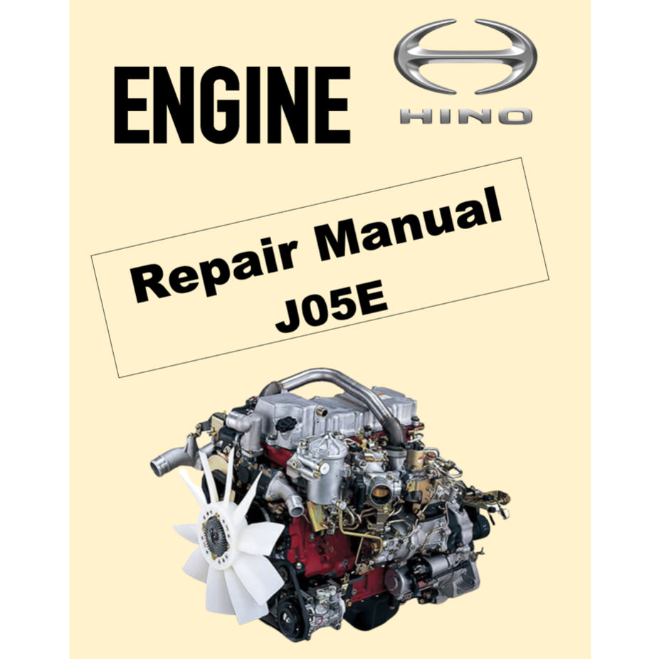 HINO ENGINE J05E WORKSHOP SERVICE REPAIR MANUAL