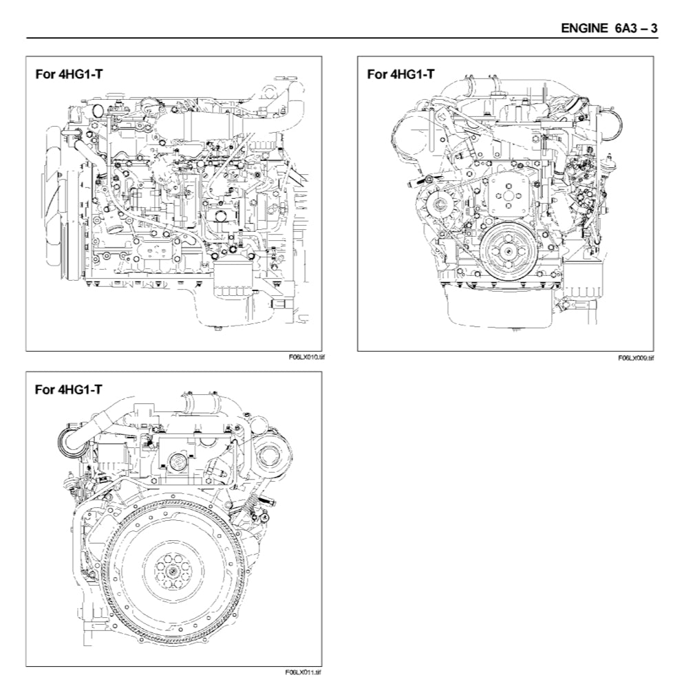 ISUZU ENGINE 4H SERIES (4HF1/G1/G1T/EI-T/EI-TC) SERVICE WORKSHOP MANUAL