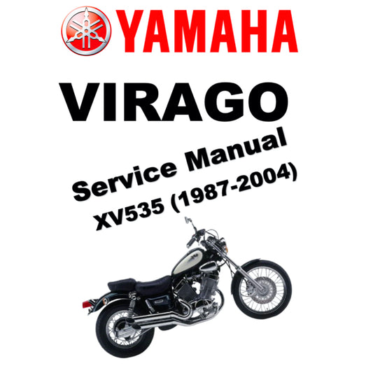 YAMAHA VIRAGO XV535 (1987-2004) FACTORY SERVICE WORKSHOP MANUAL + PARTS CATALOGUE
