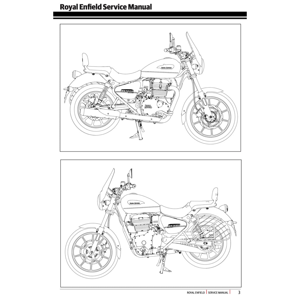 ROYAL ENFIELD METEOR 350 (2021+) SERVICE WORKSHOP MANUAL + OWNER'S MANUAL