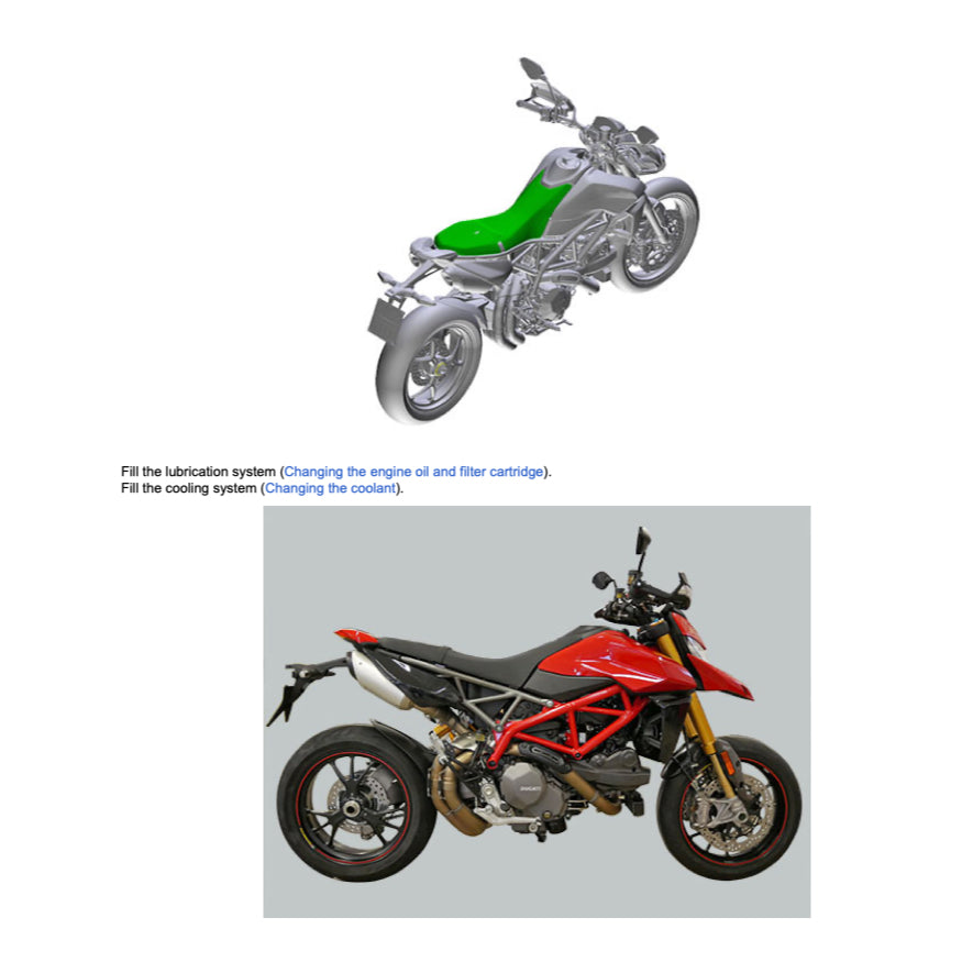 DUCATI HYPERMOTARD 1100/796/821/950SP (2008-2022) SERVICE WORKSHOP MANUAL + PARTS CATALOGUE + OWNER'S MANUAL