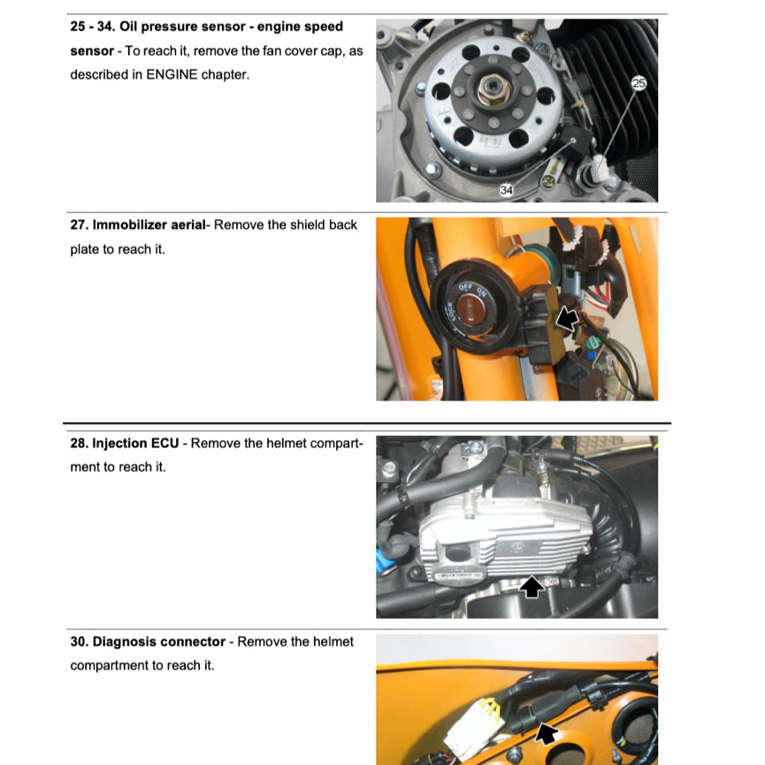 VESPA SELECTED MODELS (1949-2023) SERVICE WORKSHOP MANUAL + PARTS CATALOGUE