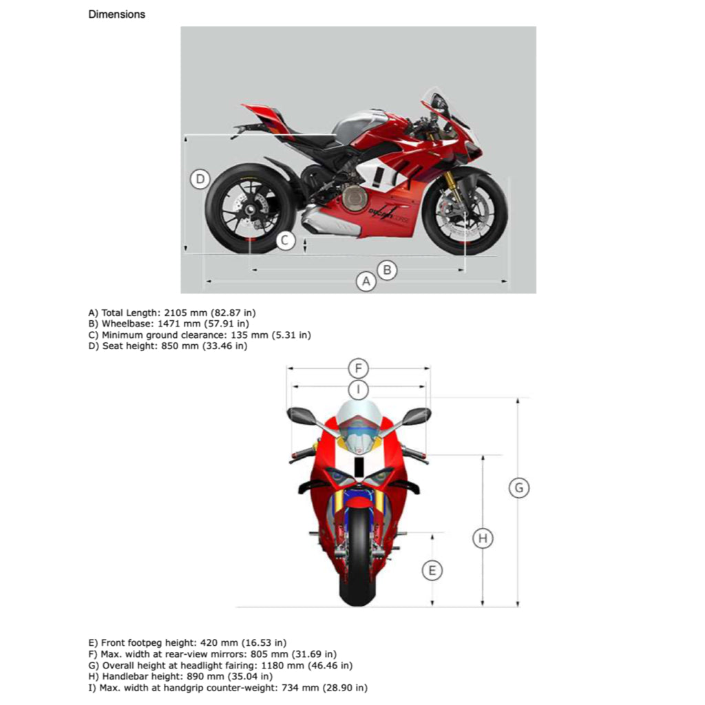 DUCATI PANIGALE V4R (2023+) SERVICE WORKSHOP MANUAL + PARTS CATALOGUE + OWNER'S MANUAL