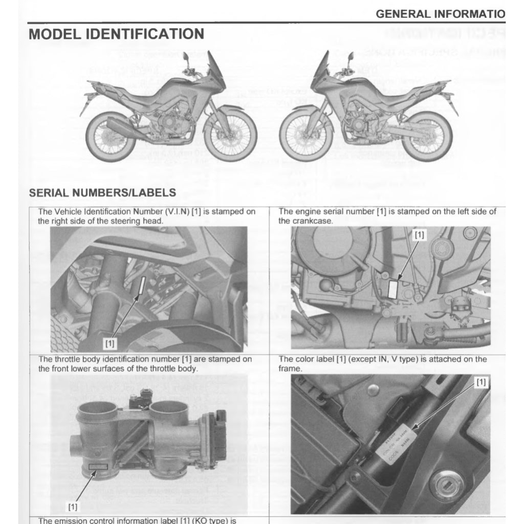 HONDA TRANSALP XL750 (2023+) SERVICE WORKSHOP MANUAL + PARTS CATALOGUE + OWNER'S MANUAL