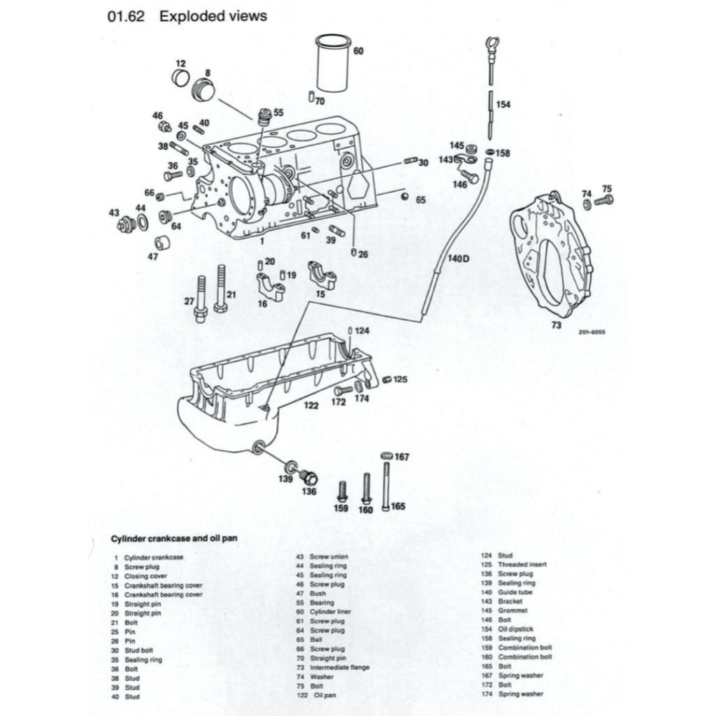 MERCEDES-BENZ ENGINE OM615 / 616 /617 SERVICE REPAIR MANUAL