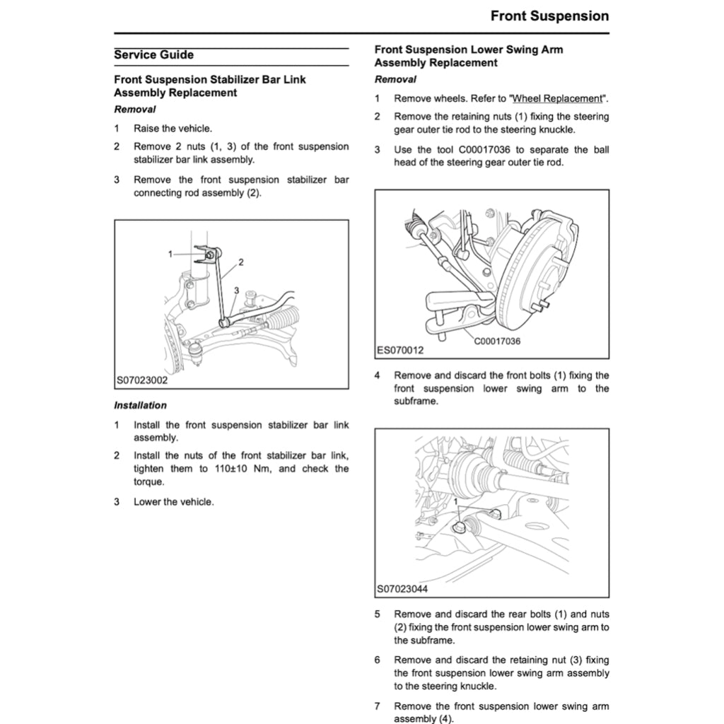 MAXUS MIFA9 EV (2023+) SERVICE WORKSHOP MANUAL