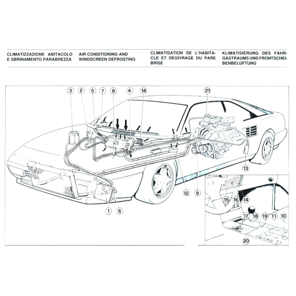 FERRARI MONDIAL T F108 (1989-1993) SERVICE Workshop Manual + PARTS CATALOGUE