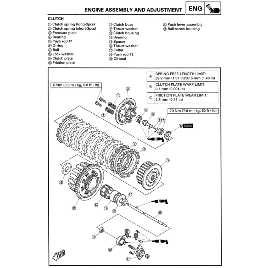 YAMAHA YZF600R THUNDERCAT (1996-2007) SERVICE WORKSHOP MANUAL + OWNER'S MANUAL