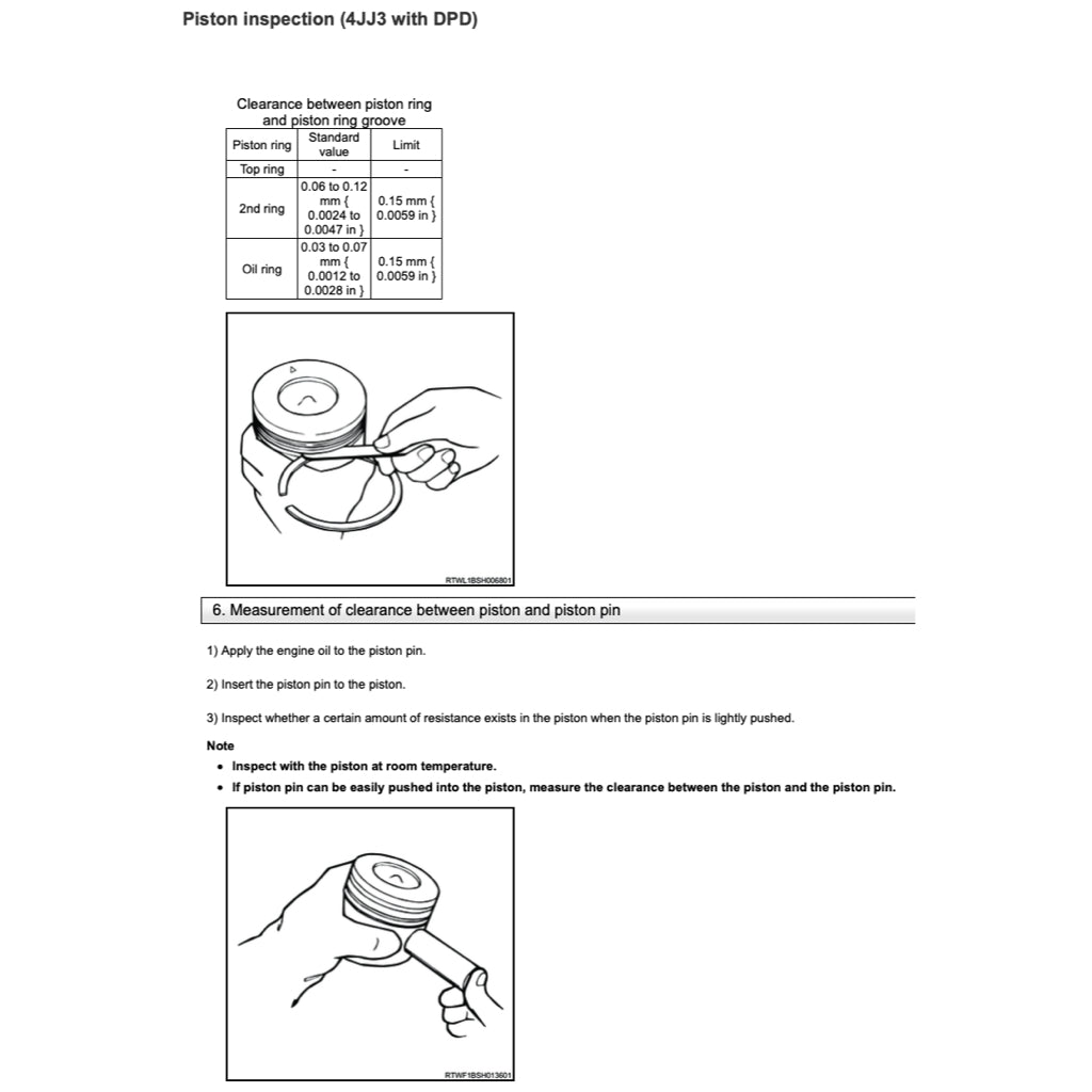 ISUZU ENGINE 4JJ3 SERVICE WORKSHOP MANUAL