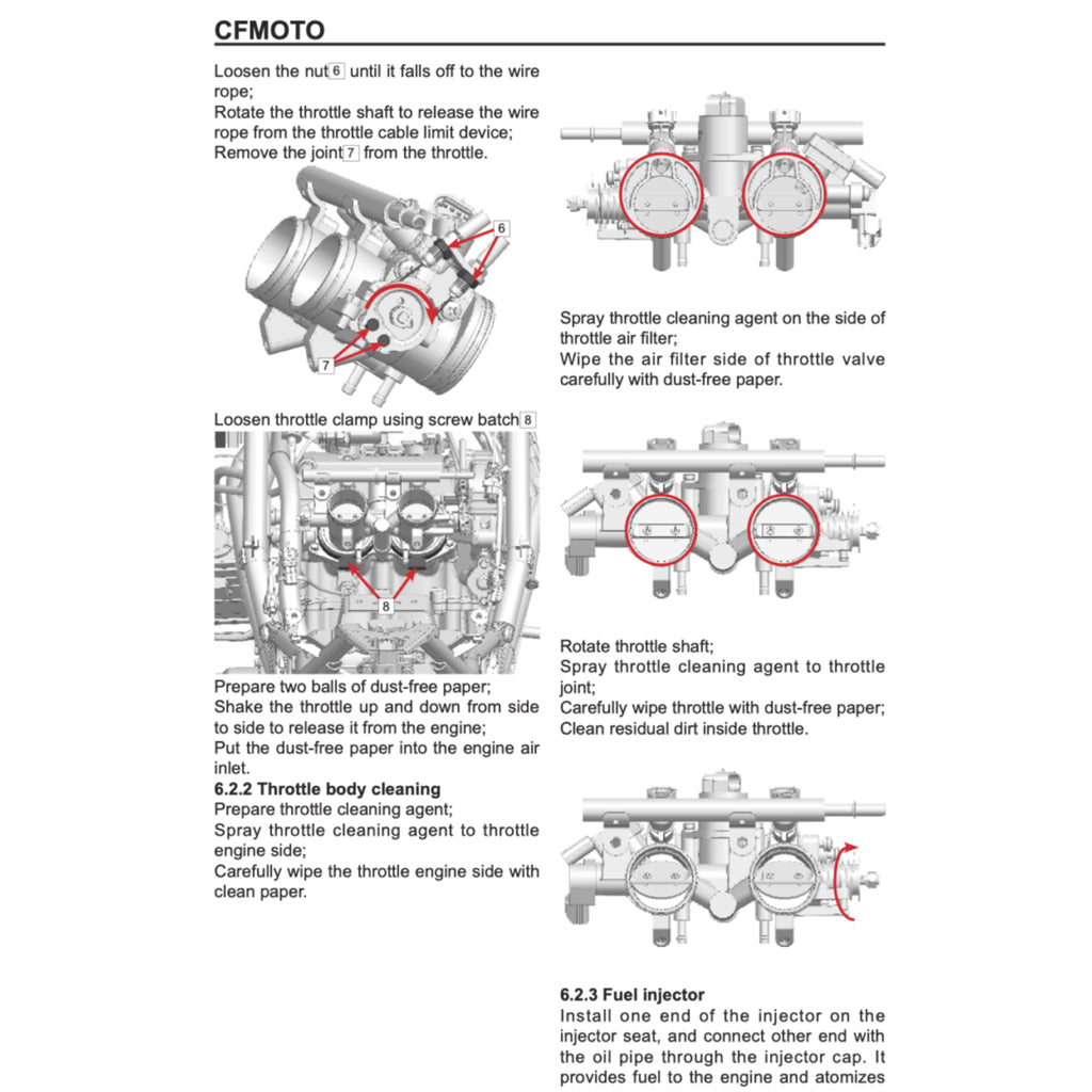 CFMOTO 450NK (2022+) SERVICE WORKSHOP MANUAL + PARTS CATALOGUE + OWNER'S MANUAL