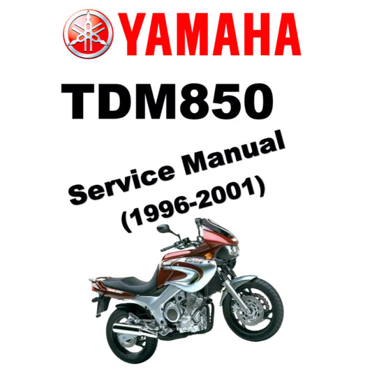 YAMAHA TDM850 (1996-2001) SERVICE WORKSHOP MANUAL + PARTS CATALOGUE + OWNER'S MANUAL