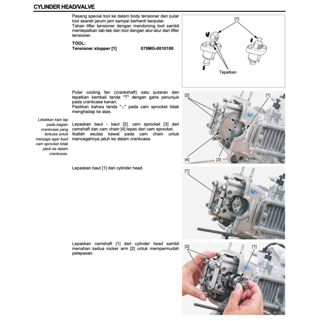HONDA SPACY 110 NSC110 (2011-2018) SERVICE WORKSHOP MANUAL+PARTS CATALOGUE+OWNER MANUAL - BAHASA INDONESIA