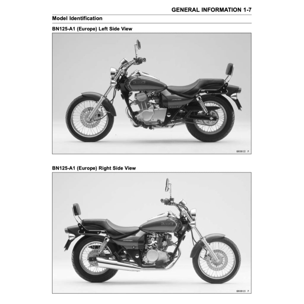 KAWASAKI ELIMINATOR 125 / MODENAS JAGUH 175 (1997-2007) SERVICE WORKSHOP MANUAL + PARTS CATALOGUE + OWNER'S MANUAL