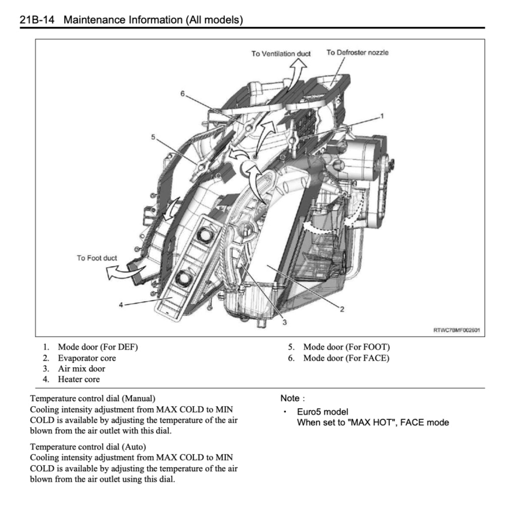 ISUZU D-MAX TFR / TFS (2012-2020) SERVICE WORKSHOP MANUAL