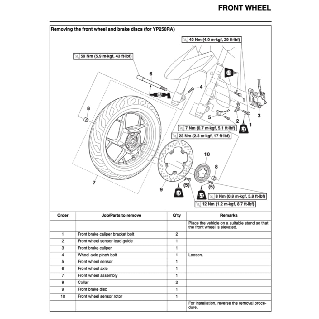 X-MAX YAMAHA XMAX 250 YP250R/ (2014-2017) SERVICE WORKSHOP MANUAL + OWNER'S MANUAL
