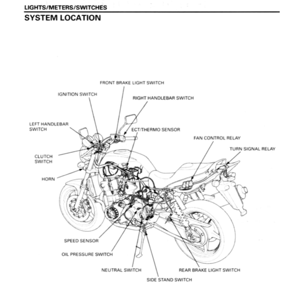 HONDA CB1300F SUPER FOUR SC54 (2003-2013) SERVICE WORKSHOP MANUAL + PARTS CATALOGUE + OWNER'S MANUAL