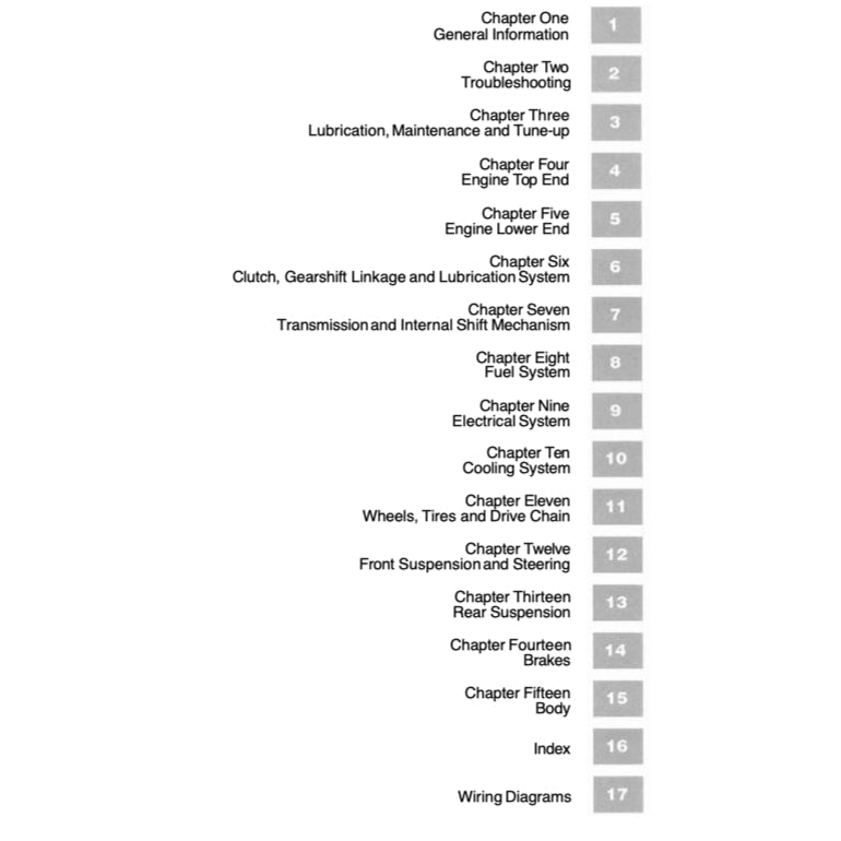 KAWASAKI KLR650 (1987-2003) SERVICE WORKSHOP MANUAL + OWNER'S MANUAL