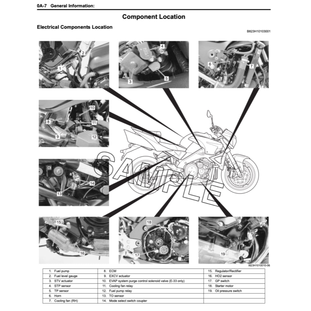 SUZUKI GSX1300BK/A B-KING (2008+) SERVICE WORKSHOP MANUAL + OWNER MANUAL