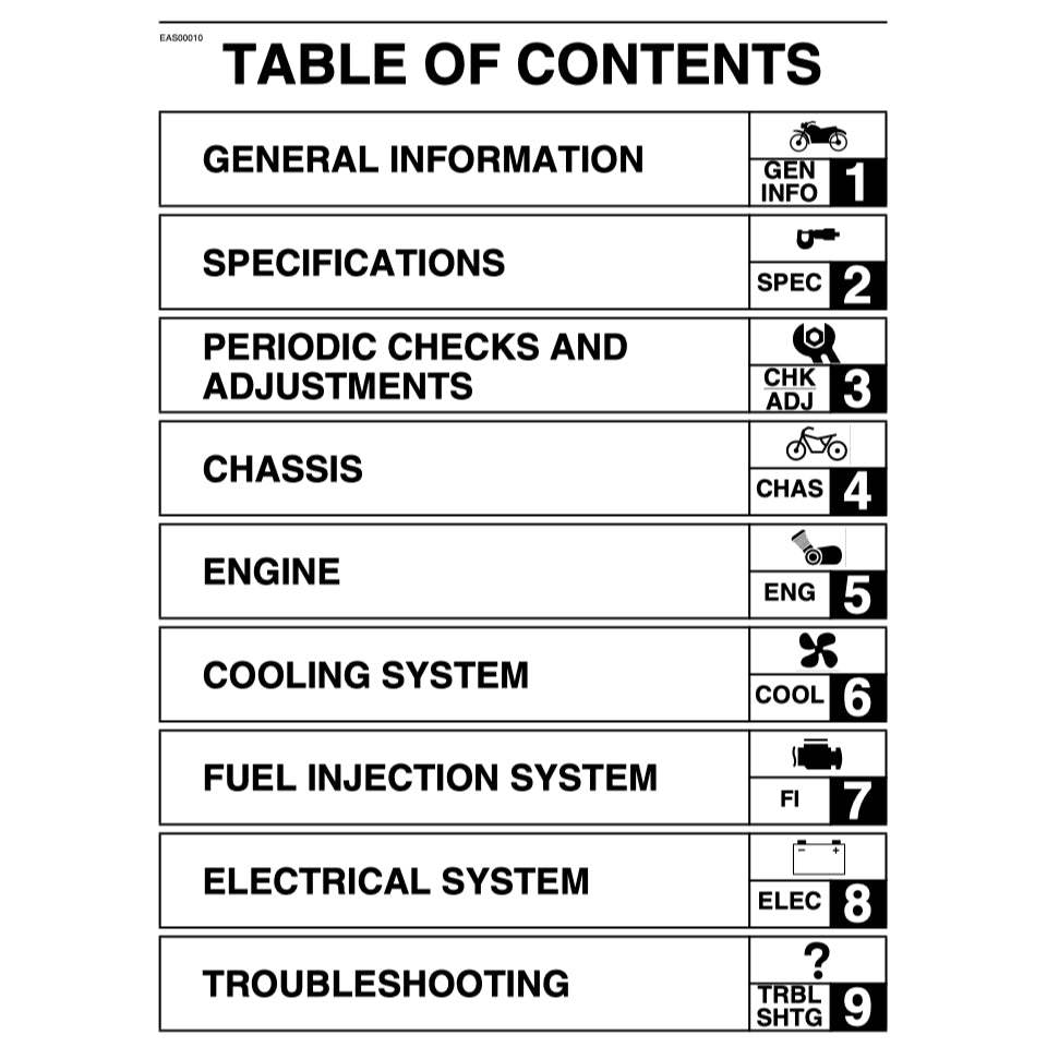 YAMAHA XT660 R/X TENERE (2004-2017) SERVICE WORKSHOP MANUAL + OWNER MANUAL