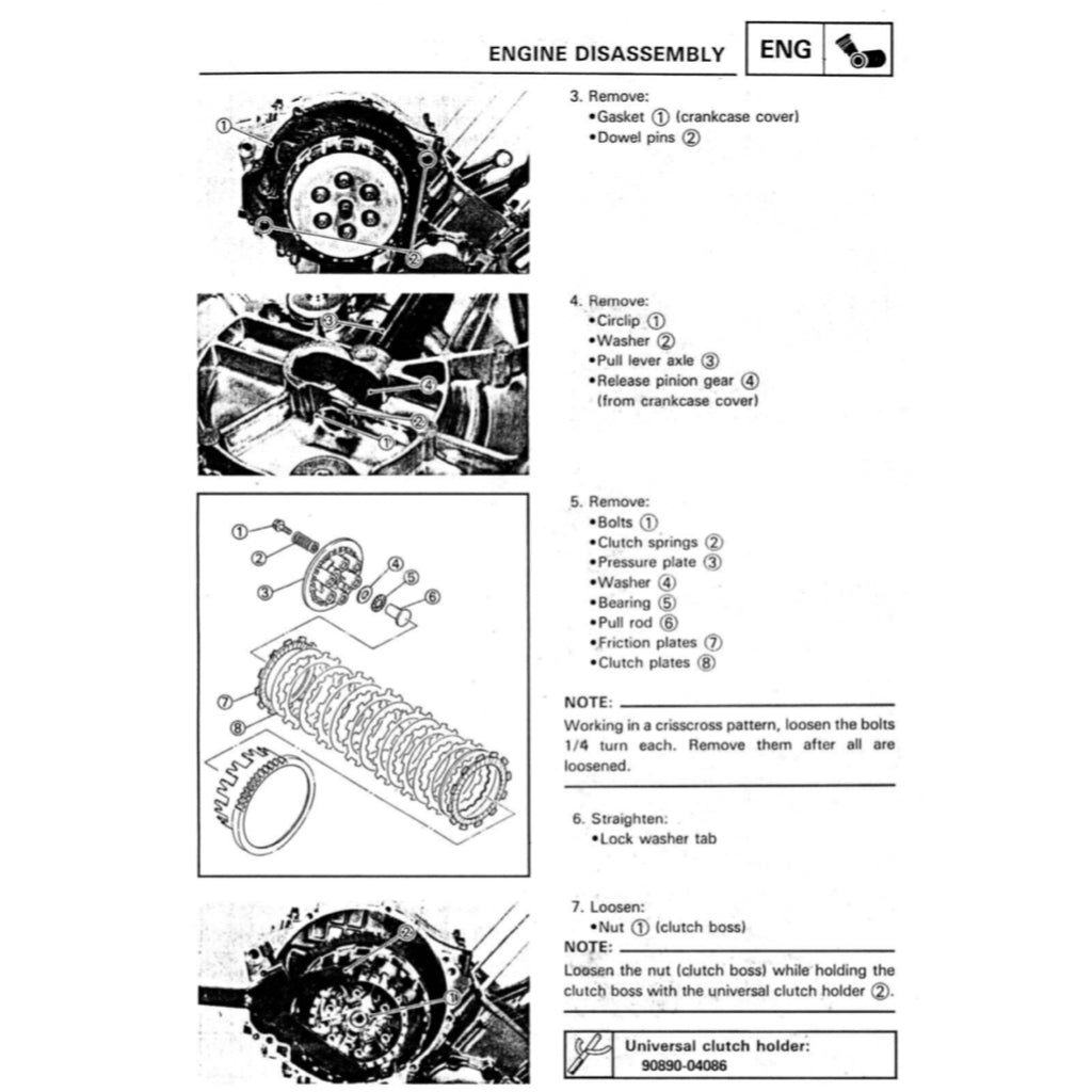 YAMAHA XTZ750 SUPER TENERE (1989-1996) SERVICE WORKSHOP MANUAL + PARTS CATALOGUE