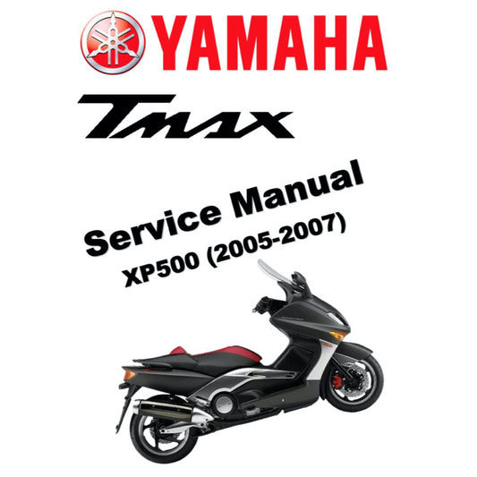T-MAX YAMAHA TMAX XP500 (2005-2007) SERVICE WORKSHOP MANUAL + PARTS CATALOGUE + OWNER'S MANUAL