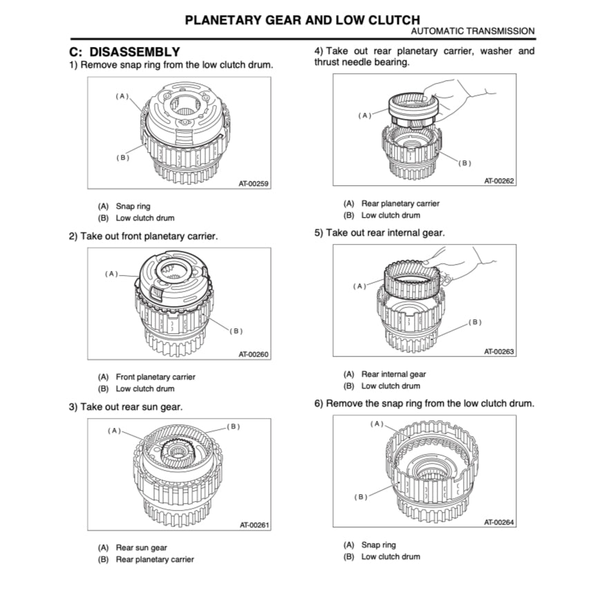 SUBARU LEGACY BE/BH (1999-2004) SERVICE WORKSHOP MANUAL