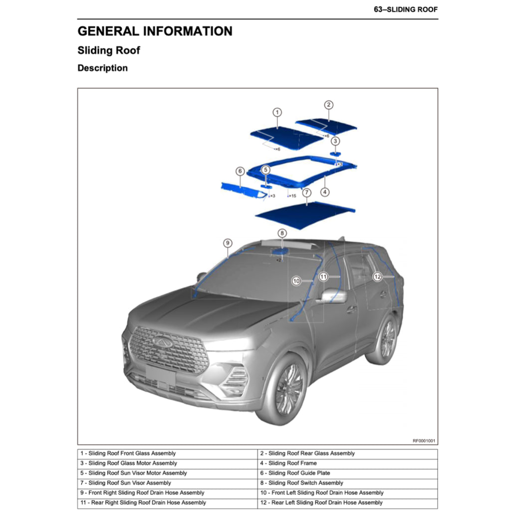 CHERY TIGGO 7 PRO (2020+) SERVICE WORKSHOP MANUAL