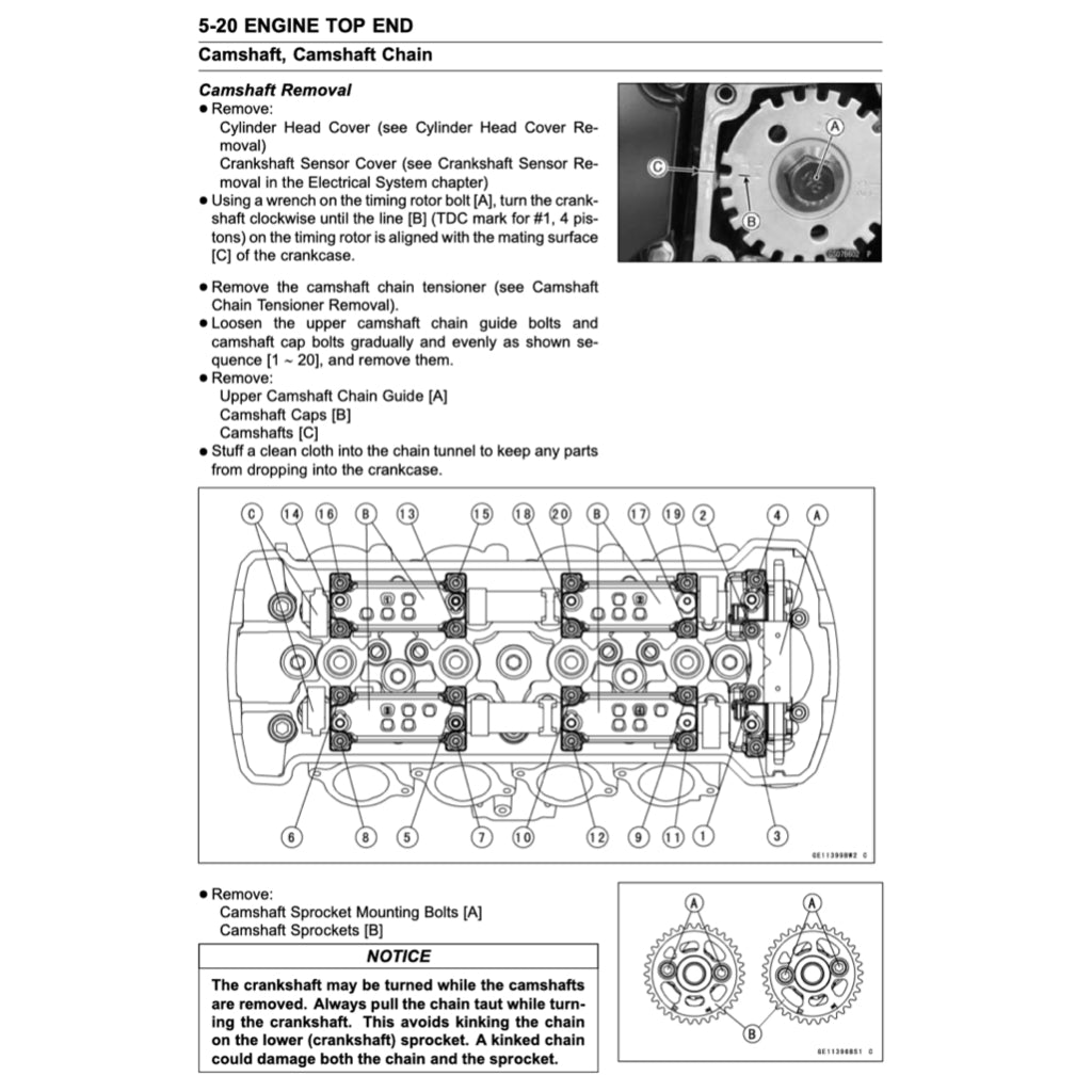 KAWASAKI ZR1000 (2017-2022) SERVICE WORKSHOP MANUAL + PARTS CATALOGUE