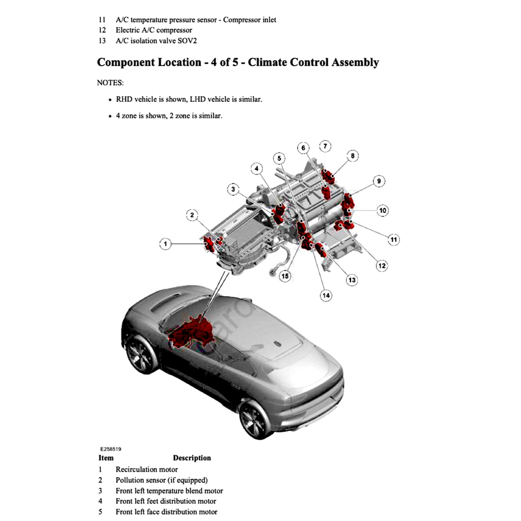 JAGUAR I-PACE EV400 X590 (2018+) FACTORY SERVICE WORKSHOP MANUAL