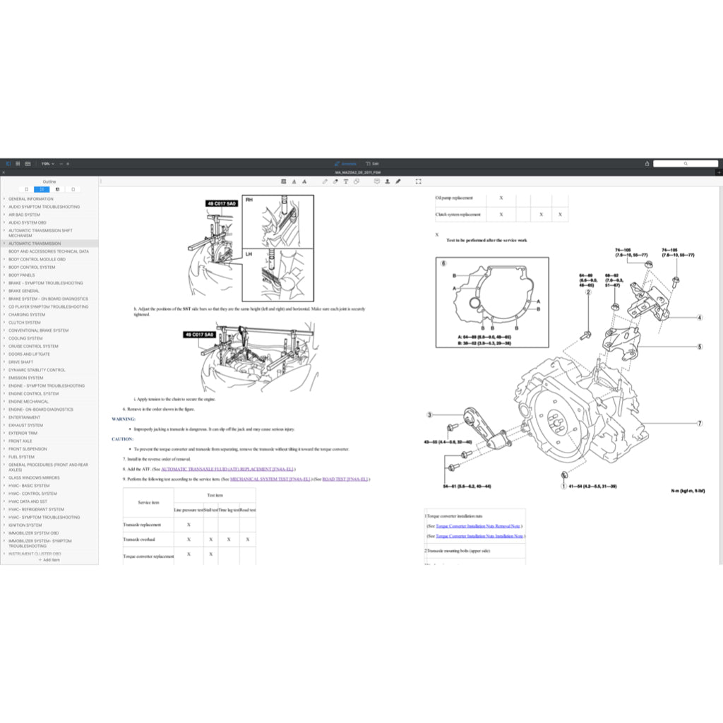 MAZDA 2 DE/DH (2007-2014) SERVICE WORKSHOP MANUAL