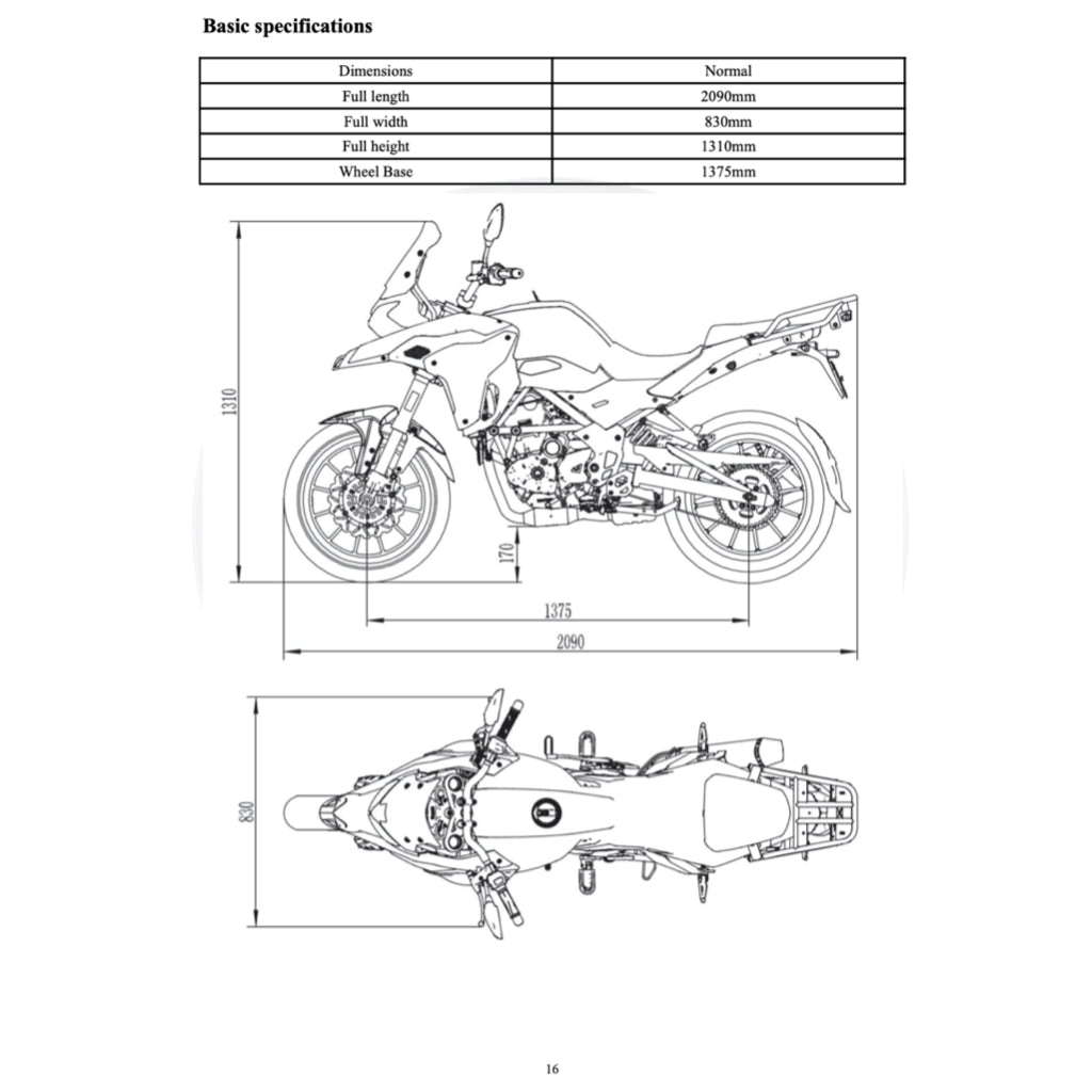 BENELLI TRK 251 (2019+) SERVICE WORKSHOP MANUAL + PARTS CATALOGUE + OWNER MANUAL