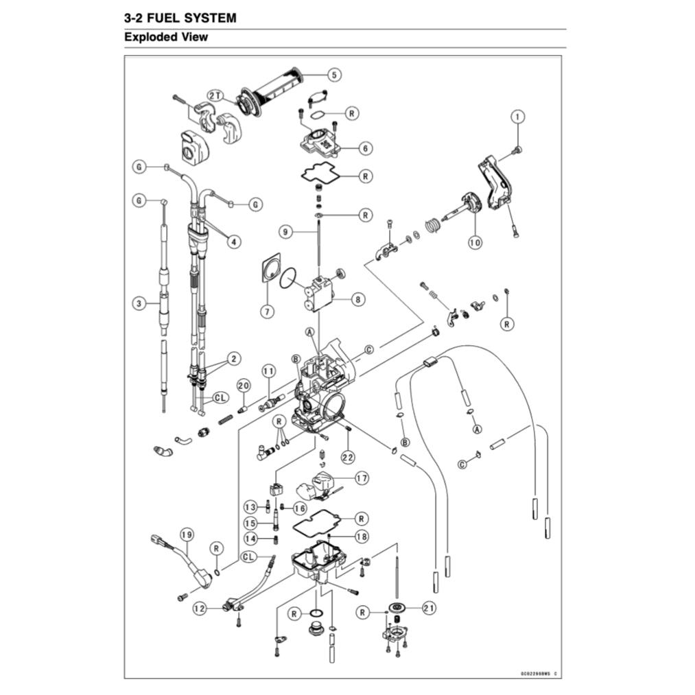 KAWASAKI KLX450R KLX 450R (2008-2016) SERVICE WORKSHOP MANUAL + PARTS CATALOGUE +OWNER'S MANUAL