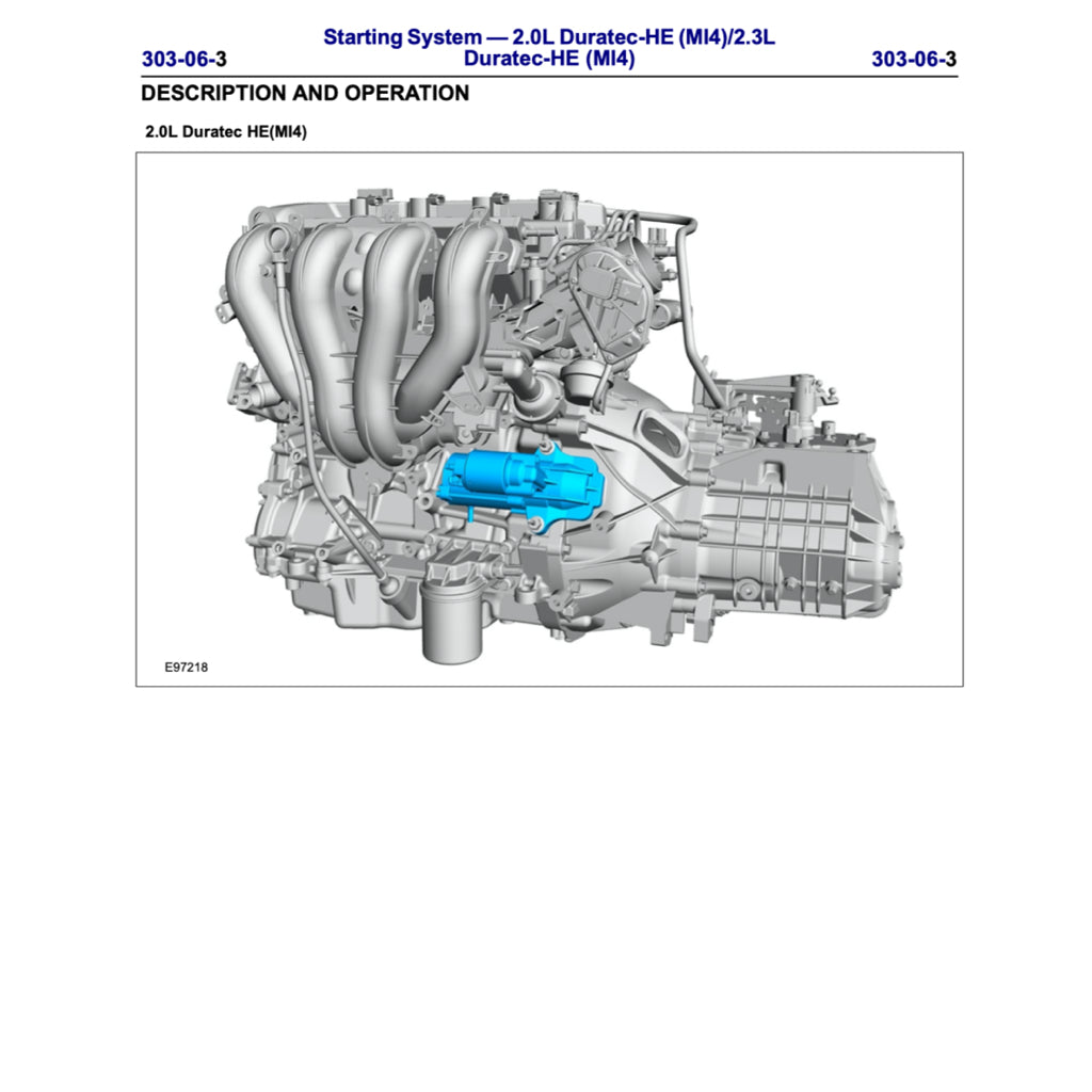 FORD MONDEO MK4 (2007-2014) SERVICE WORKSHOP MANUAL