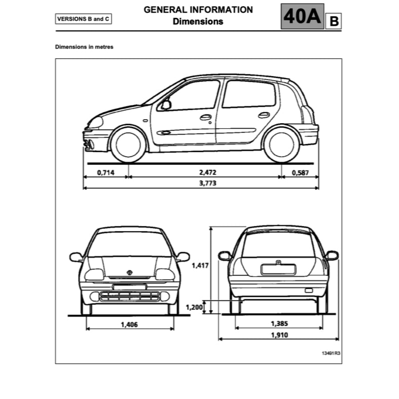 RENAULT CLIO II BB/CB (1998-2012) SERVICE WORKSHOP MANUAL
