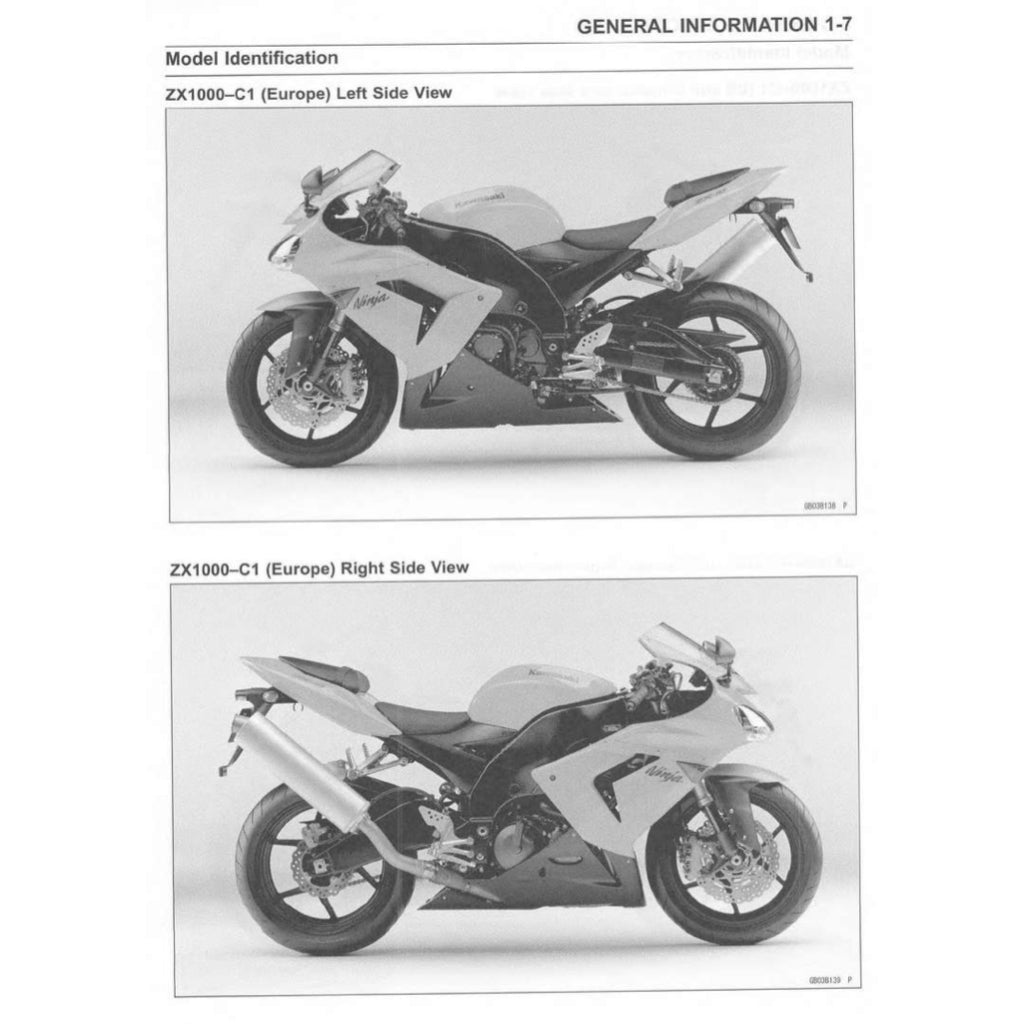 KAWASAKI ZX10R NINJA (2004-2024) SERVICE WORKSHOP MANUAL + PARTS CATALOGUE + OWNER'S MANUAL