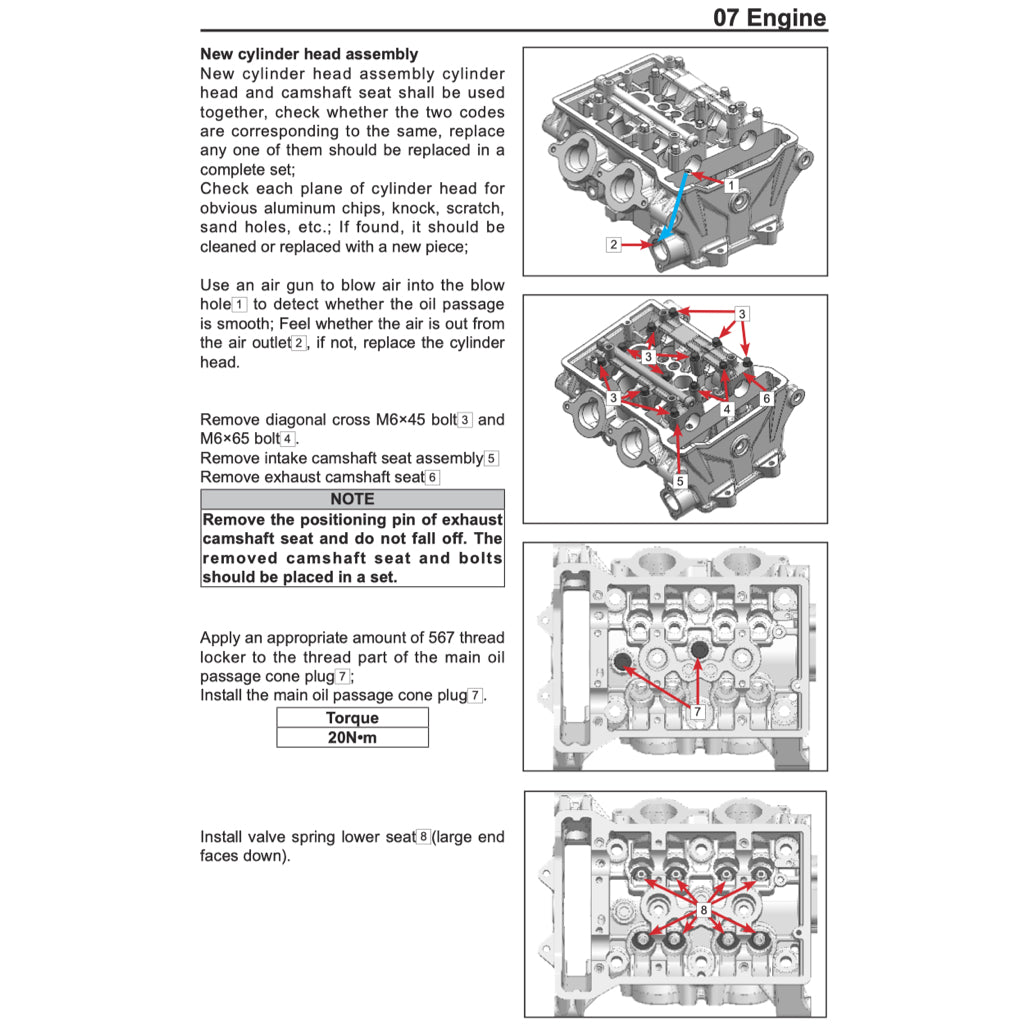 CFMOTO 450NK (2022+) SERVICE WORKSHOP MANUAL + PARTS CATALOGUE + OWNER'S MANUAL