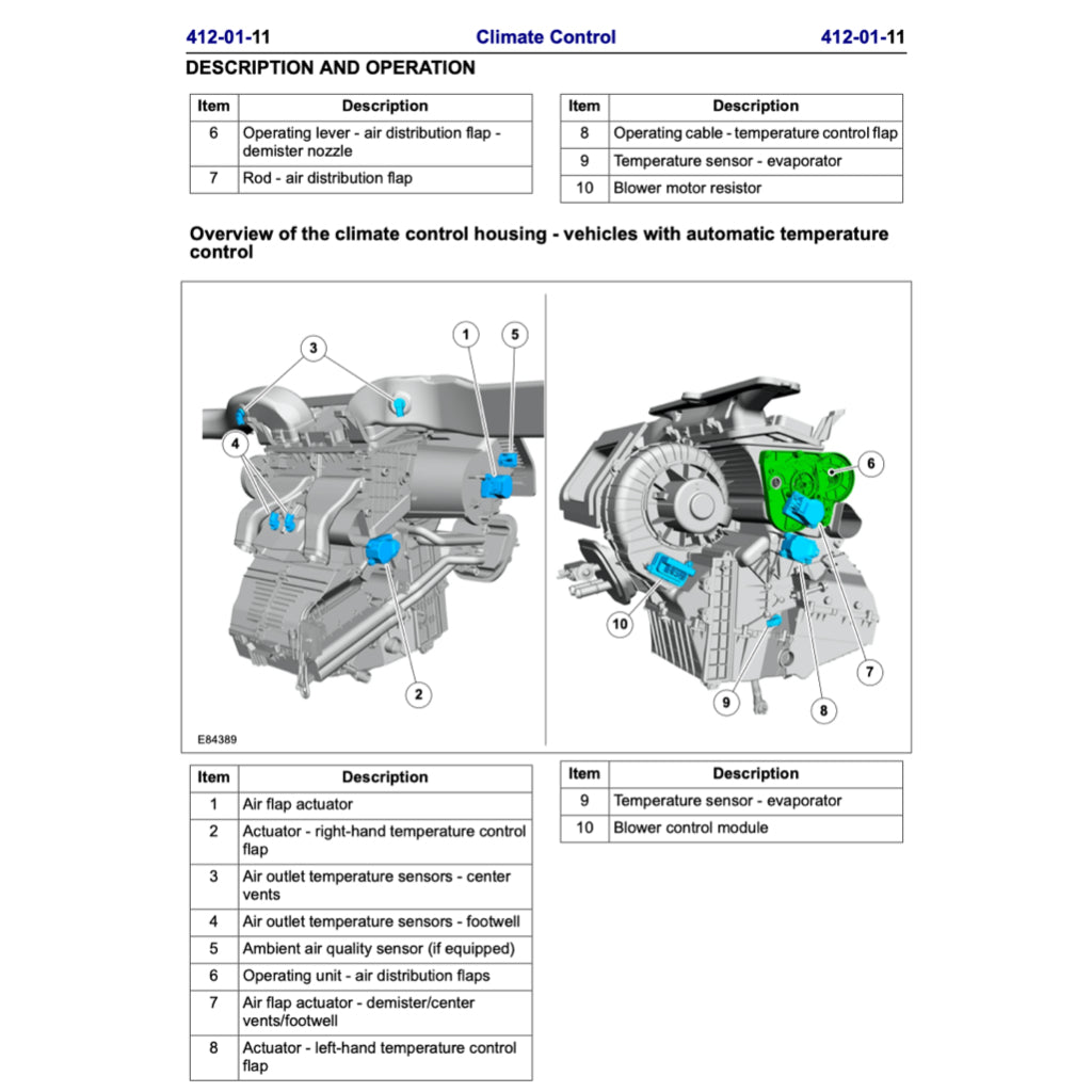 FORD MONDEO MK4 (2007-2014) SERVICE WORKSHOP MANUAL