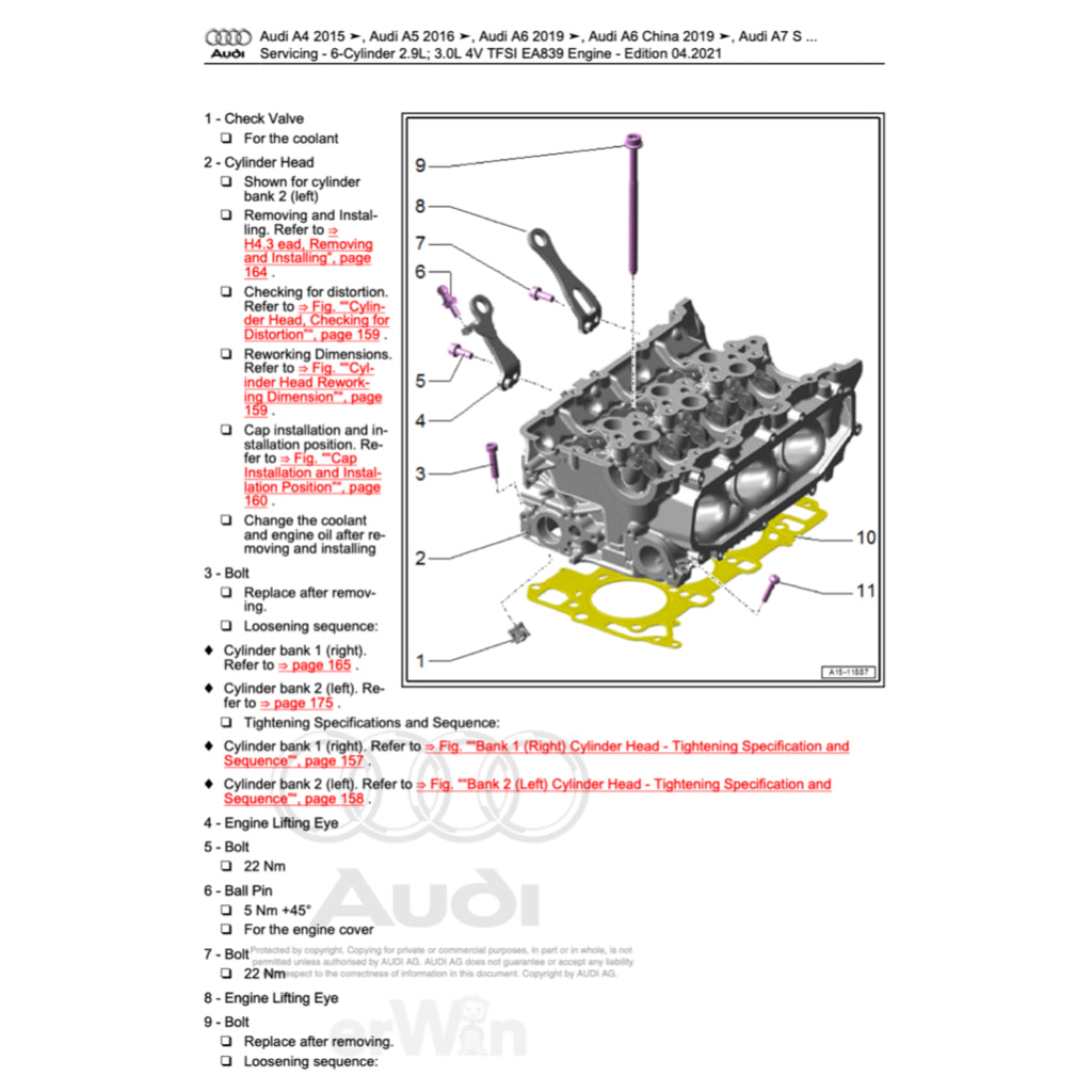 AUDI A7 4K8 (2018+) SERVICE WORKSHOP MANUAL