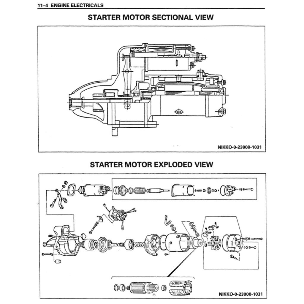 ISUZU ENGINE 4BG1/4BG1T/6BG1 SERVICE WORKSHOP MANUAL